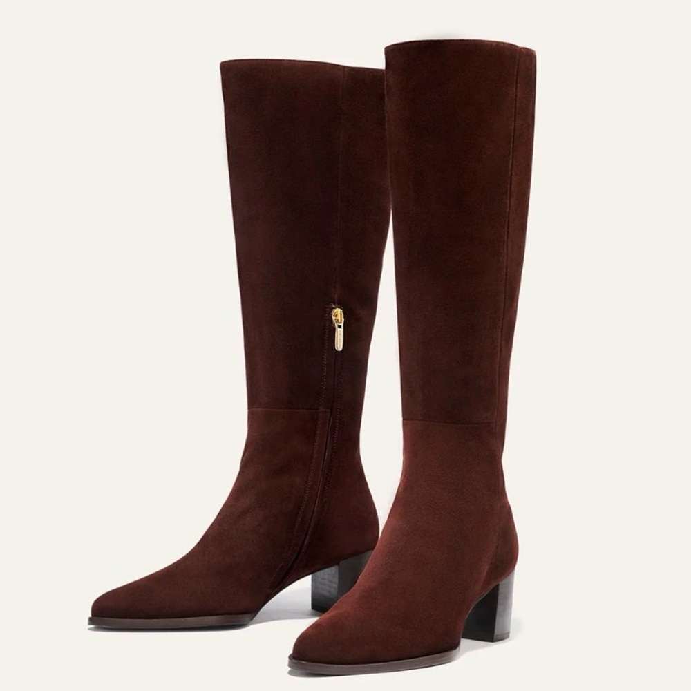 Elegant Brown Knee-High Women's Boots